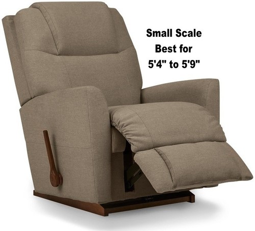 Beige boy rocker recliner - rocker,