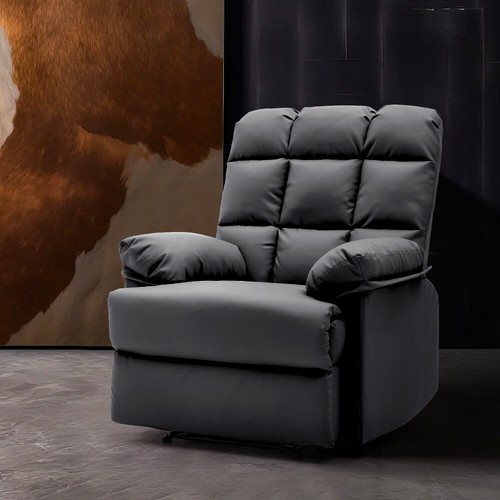 Recliner chair faux leather - recliner,